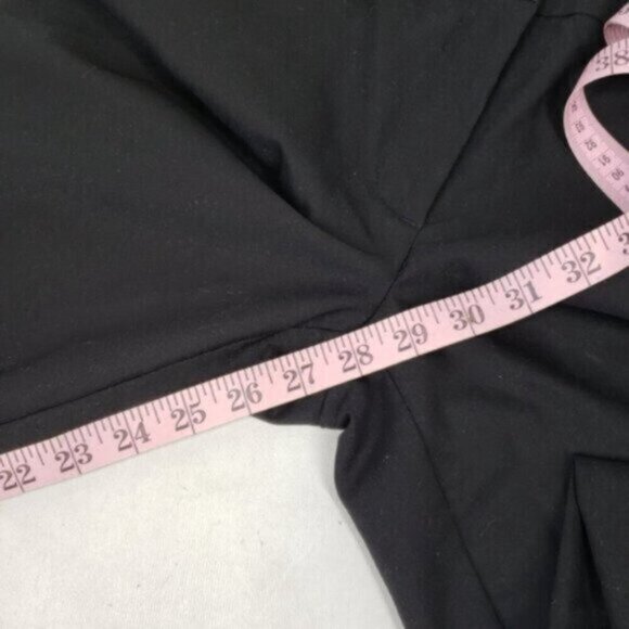 Karl Lagerfeld Paris Cropped Straight Skinny Black Dress Pant Gold Hardw… - Picture 15 of 16